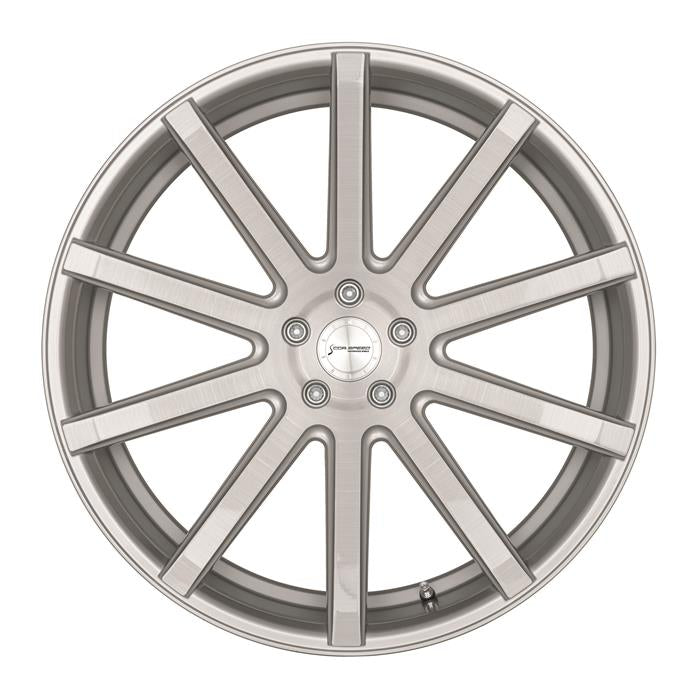 CORSPEED DEVILLE Silver-brushed-Surface 10.5x21 ET25 112