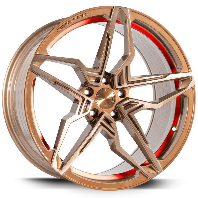 CORSPEED Corspeed KHARMA Higloss-Bronze brushed Surface undercut Trimline red 8.5x19 ET43 112