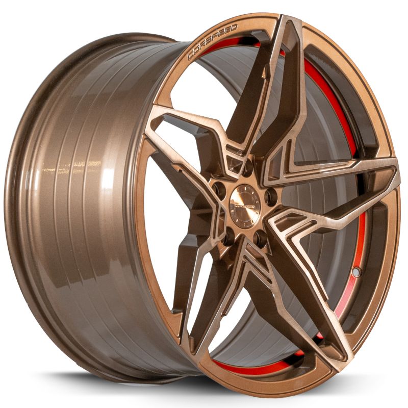 CORSPEED Corspeed KHARMA Higloss-Bronze brushed Surface undercut Trimline red 9x20 ET35 112