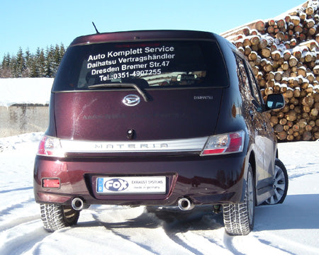 Fox passend für Daihatsu Materia Endschalldämpfer rechts/links - 1x90 Typ 13 rechts/links