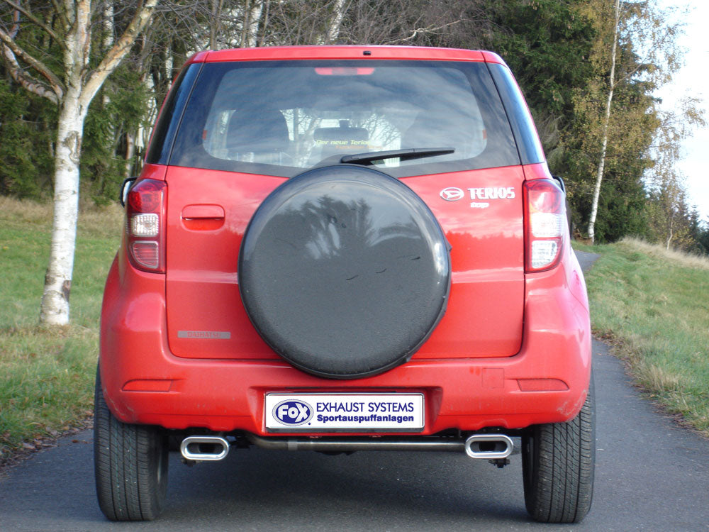 Fox passend fürDaihatsu Terios J2 4x4 Endschalldämpfer Ausgang rechts/links - 135x80 Typ 53 rechts/links