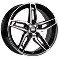 DBV Alufelge 5DS 005 schwarz glänzend, front poliert 6.5x16 ET40 5x114.3 Nabe 71.6 KBA 52977