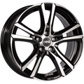 DBV Alufelge Andorra schwarz glänzend, front poliert 8x19 ET48 5x112 Nabe 74.1 KBA 51946
