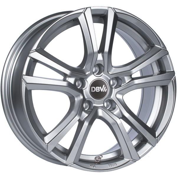 DBV Alufelge Andorra shadow silber 8x19 ET45 5x108 Nabe 74.1 KBA 51946