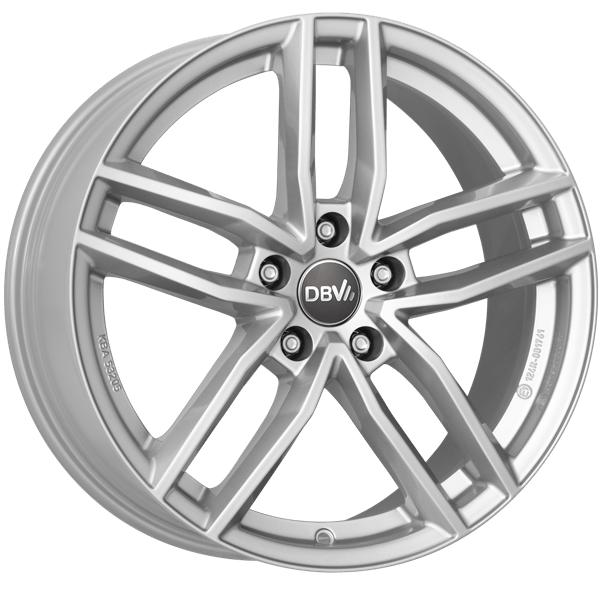 DBV Alufelge Andorra TR silver 7x17 ET45 5x112 Nabe 57.1 KBA 53207