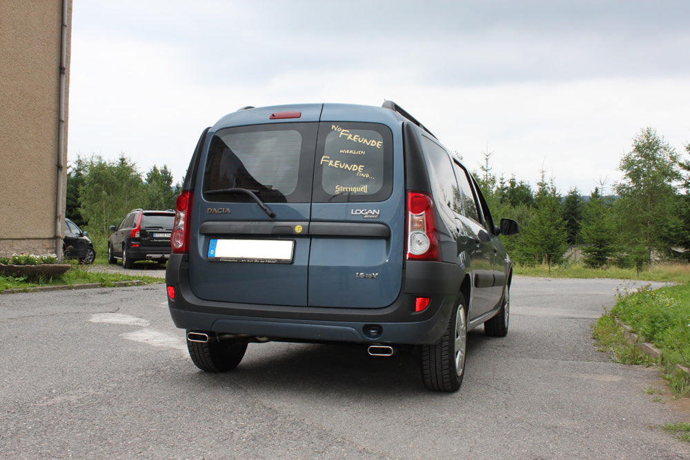 Fox passend für Dacia Logan Kombi Endschalldämpfer Ausgang rechts/links - 130x50 Typ 52 rechts/links