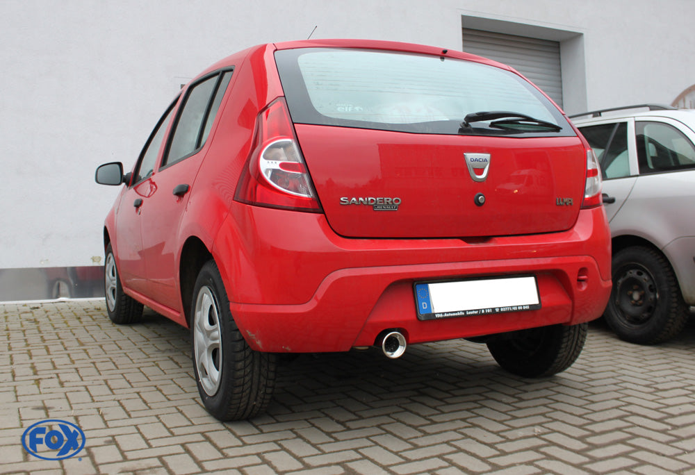 Fox passend für Dacia Sandero Endschalldämpfer - 1x90 Typ 13