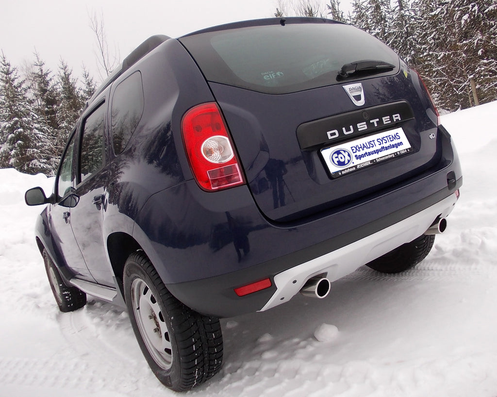 Fox passend fürDacia Duster 4x4 Endschalldämpfer quer Ausgang rechts/links - 1x90 Typ 16 rechts/links