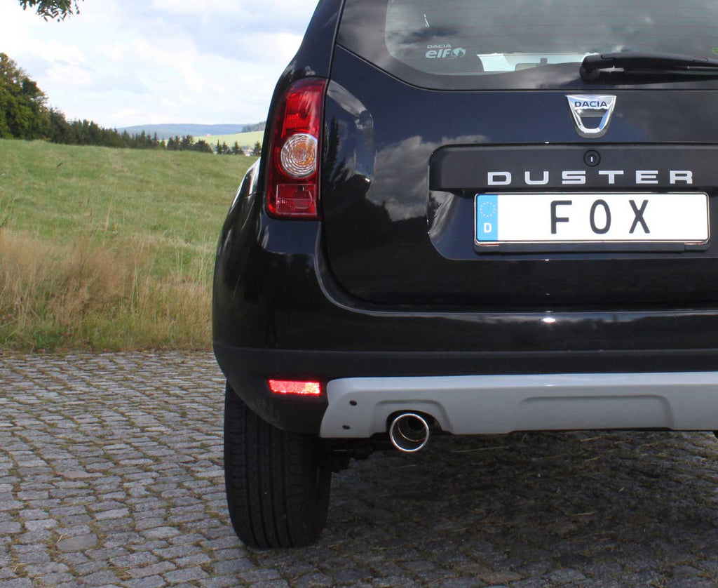 Fox passend fürDacia Duster 4x2 - Frontantrieb Endschalldämpfer - 1x90 Typ 12
