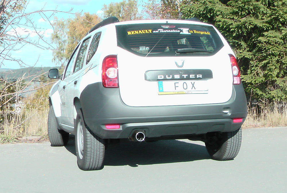 Fox passend fürDacia Duster 4x2 - Frontantrieb Endschalldämpfer - 1x90 Typ 12