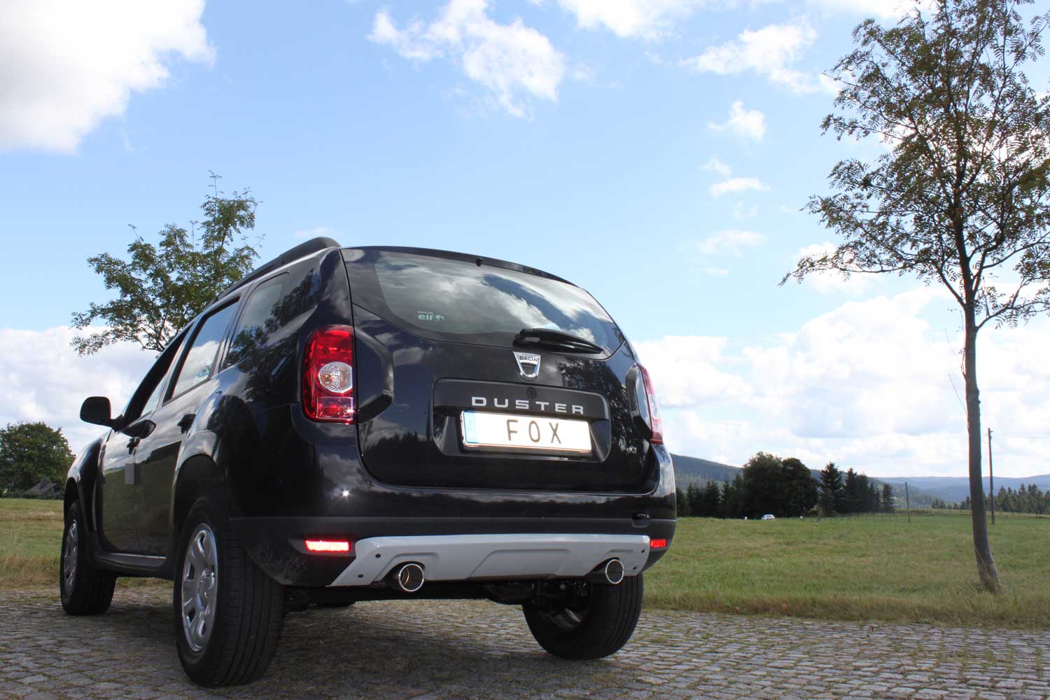 Fox passend fürDacia Duster 4x2 - Frontantrieb Endschalldämpfer rechts/links - 1x90 Typ 12 rechts/links