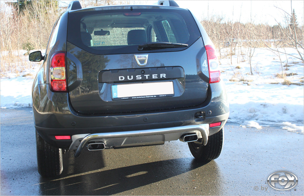 Fox passend fürDacia Duster 4x4 Endschalldämpfer quer Ausgang rechts/links - 145x65 Typ 59 rechts/links