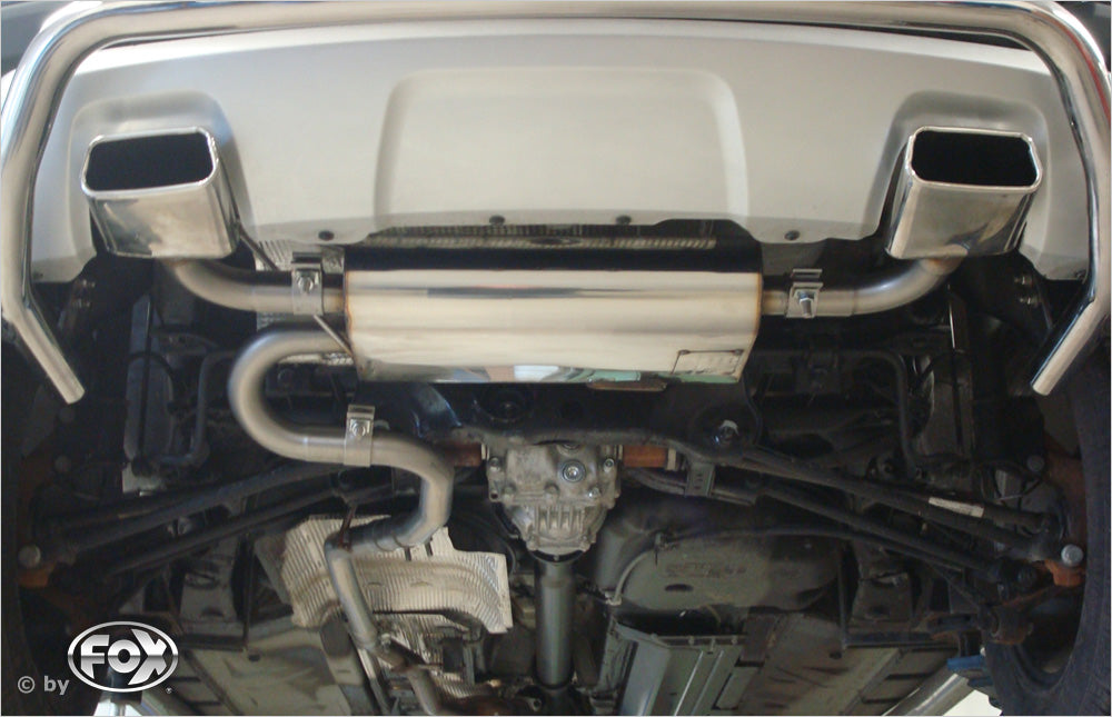 Fox passend fürDacia Duster 4x4 Facelift Endschalldämpfer quer Ausgang rechts/links - 145x65 Typ 59 rechts/links