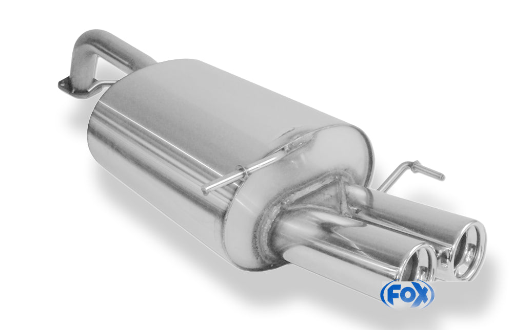 Fox passend fürDeawoo Lacetti - Stufenheck/Kombi Endschalldämpfer - 2x80 Typ 13