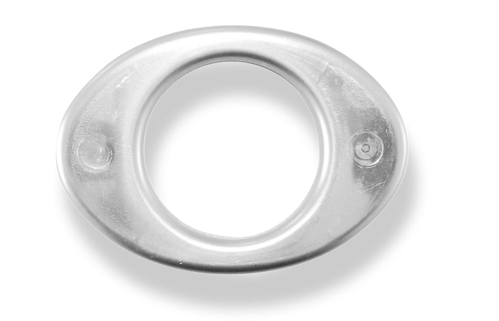 FoxDeckel aufgestellt für Endrohr oval 106x71mm - Loch: 50mm, Blech 1,2mm