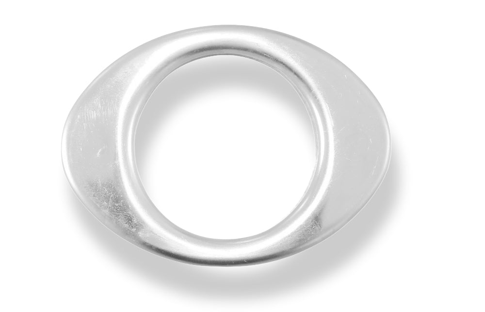 FoxDeckel aufgestellt für Endrohr oval 106x71mm - Loch: 55mm, Blech 1,2mm