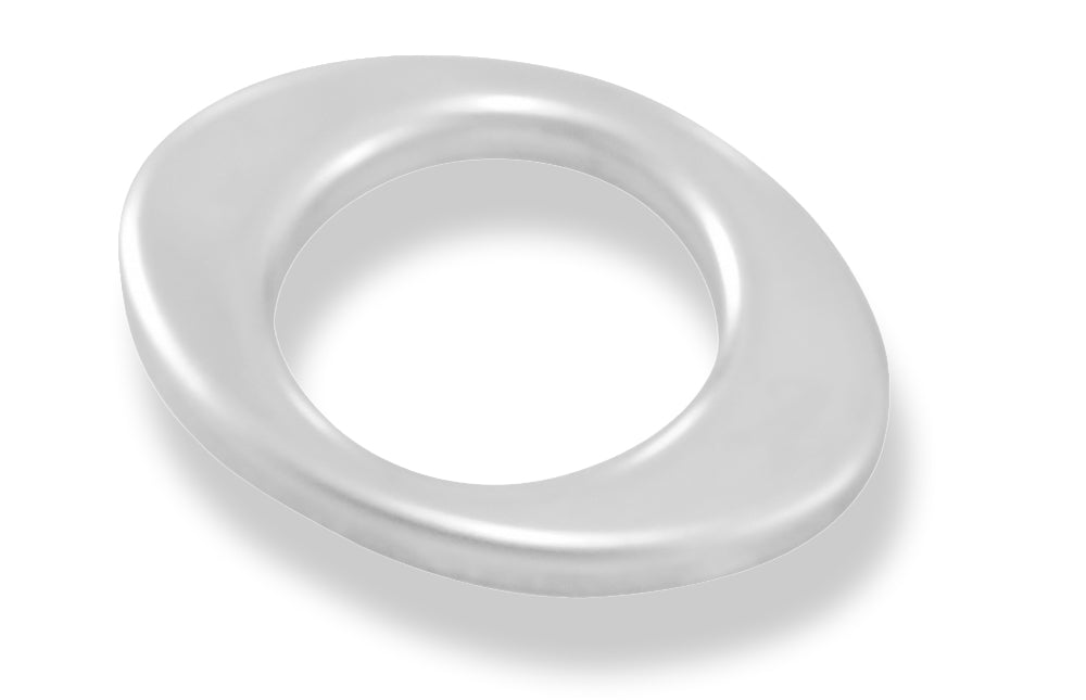 FoxDeckel aufgestellt für Endrohr oval 106x71mm - Loch: 55mm, Blech 1,2mm