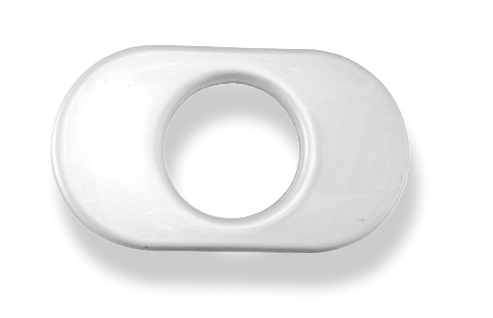 FoxDeckel aufgestellt für Endrohr flachoval 135x80mm - Loch: 50mm