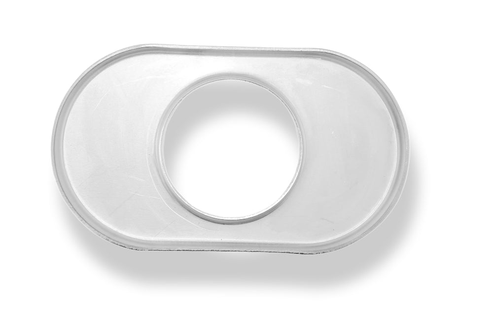Fox Deckel aufgestellt für Endrohr flachoval 135x80mm - Loch: 50mm