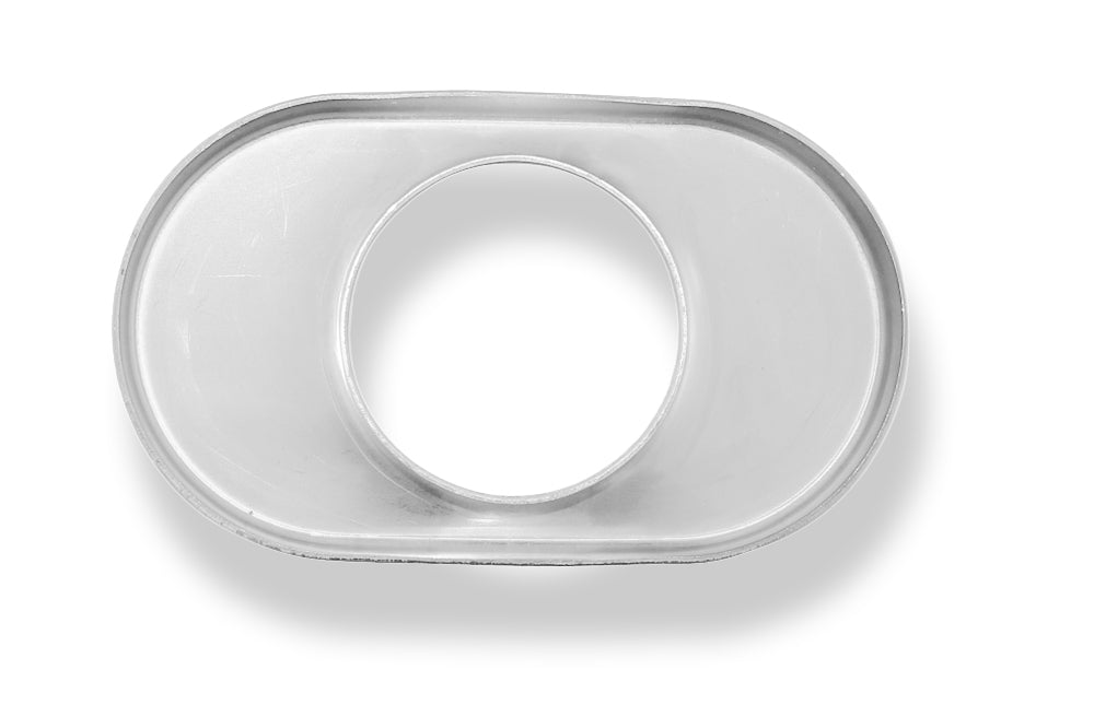Fox Deckel aufgestellt für Endrohr flachoval 135x80mm - Loch: 55mm