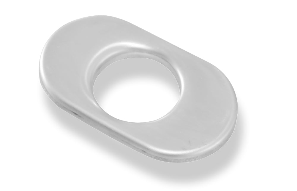 FoxDeckel aufgestellt für Endrohr flachoval 135x80mm - Loch: 55mm