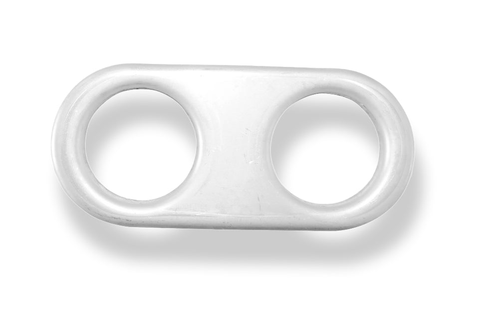 FoxDeckel aufgestellt für Endrohr flachoval 150x70mm - Loch: 2x50mm