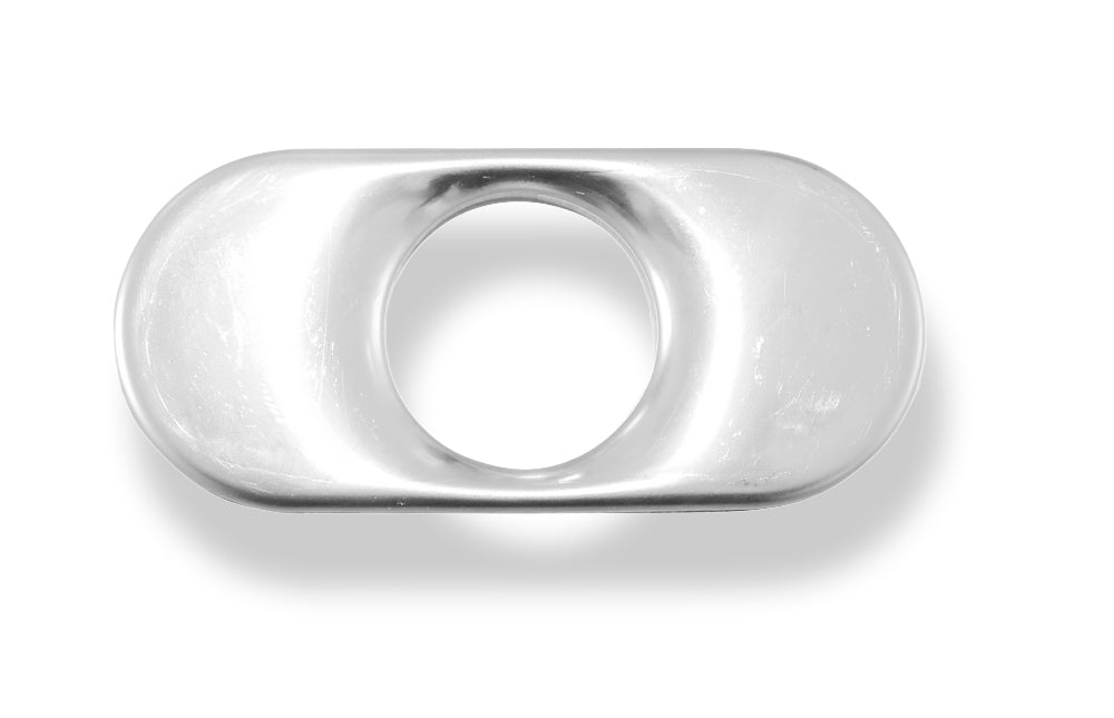 FoxDeckel aufgestellt für Endrohr flachoval 150x70mm - Loch: 50mm