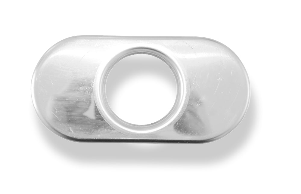 FoxDeckel aufgestellt für Endrohr flachoval 160x80mm - Loch: 50mm