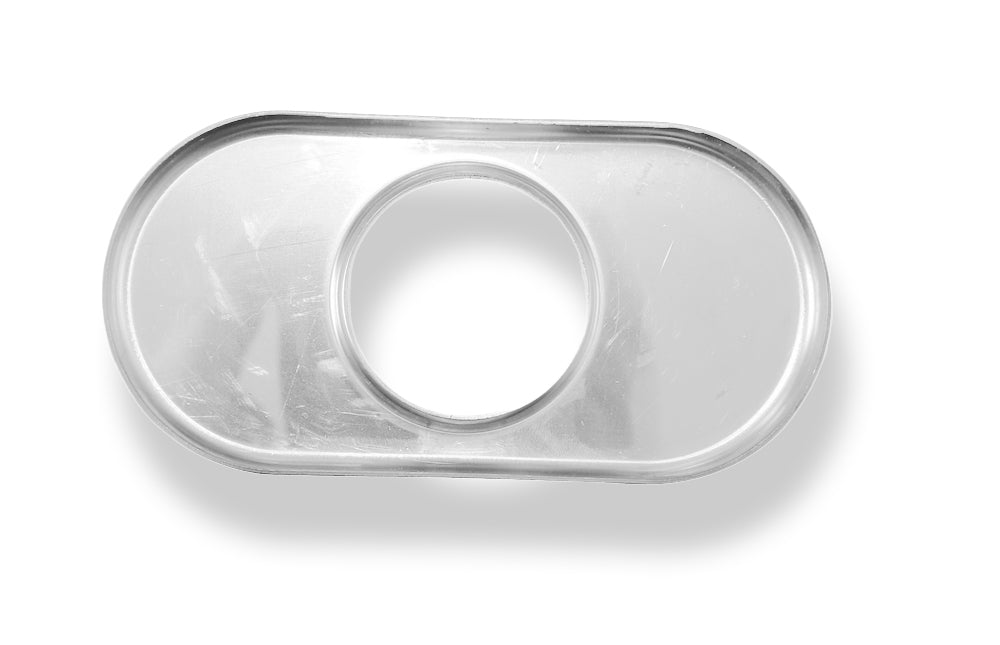 Fox Deckel aufgestellt für Endrohr flachoval 160x80mm - Loch: 50mm