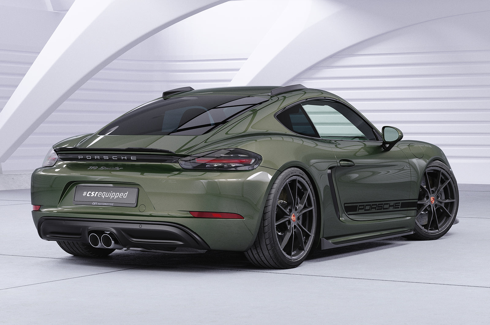 CSR Dachfinnen mit ABE für Porsche 718 Cayman 982 Coupe DF005