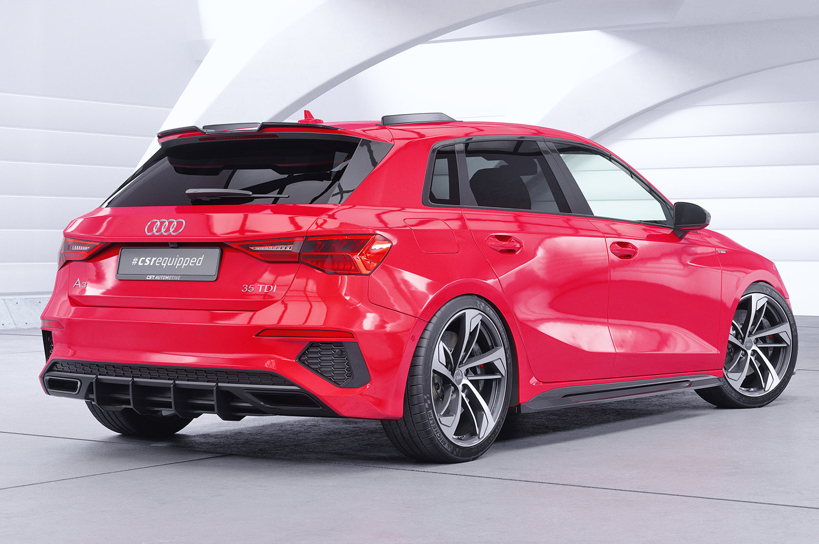 CSR Dachfinnen mit ABE für Audi A3 / S3 / RS3 (8Y) Sportback DF041