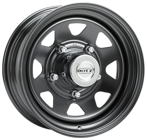 DOTZ Alufelge Dakar black 7x16 ET8 5x165.1 Nabe 122.5 KBA 46217