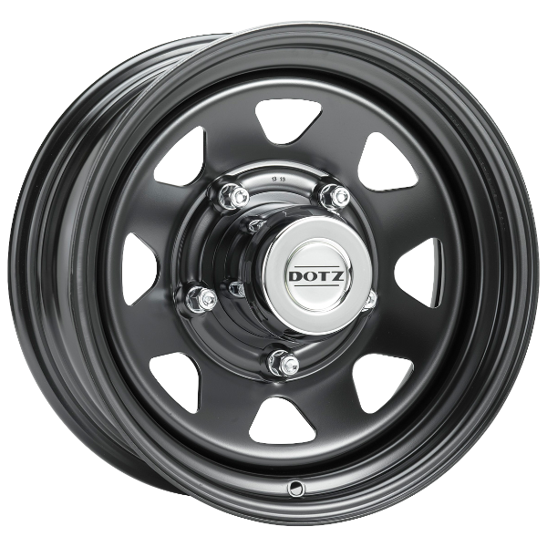 DOTZ Alufelge Dakar black 7x15 ET12 6x139.7 Nabe 110 KBA 46215