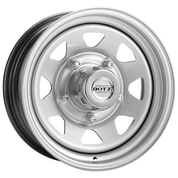 DOTZ Alufelge Dakar silver 6x15 ET0 5x139.7 Nabe 110 KBA 46216