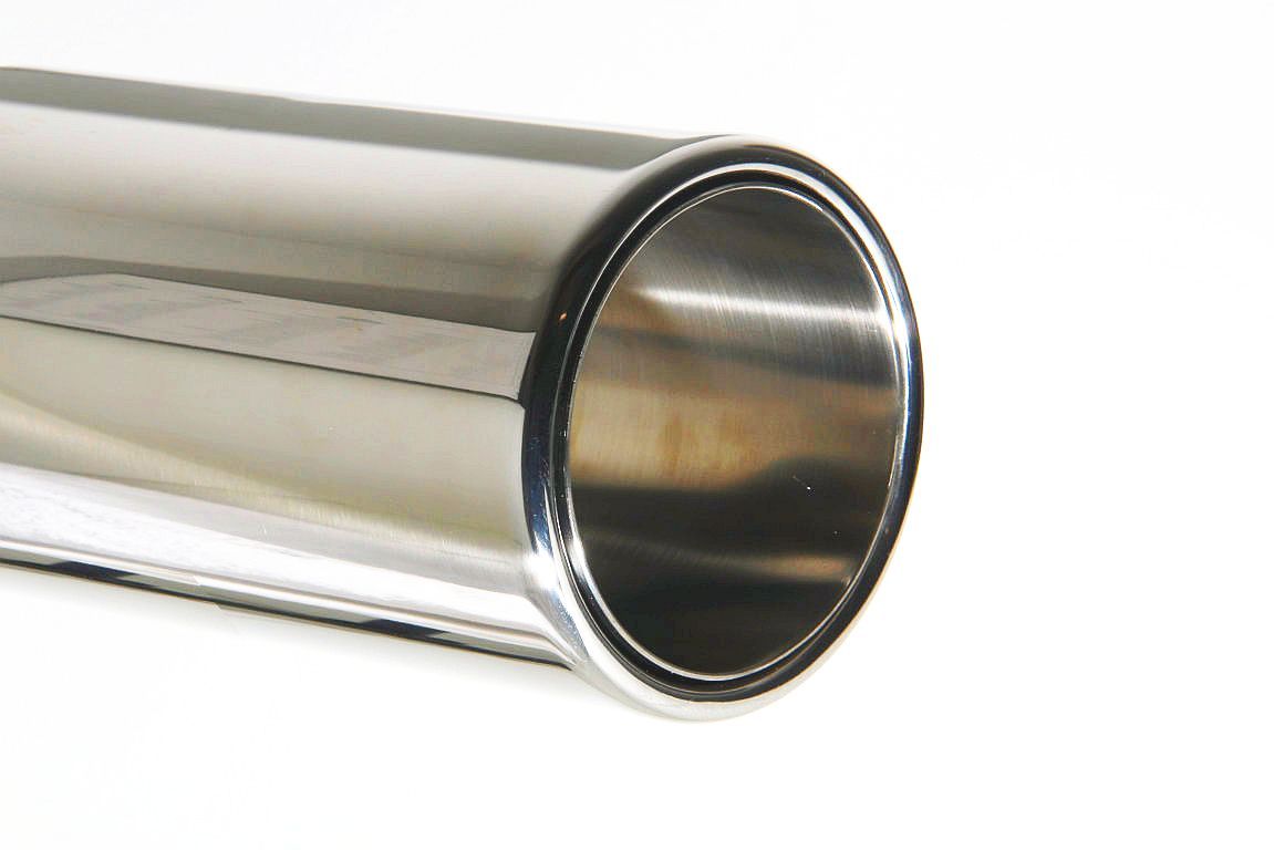 Friedrich Motorsport Endrohr 100mm rund mit Einsatz Länge: 190mm (unbearbeitet)
