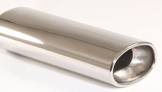 Friedrich Motorsport Endrohr 76x120 oval gebördelt Länge: 360mm (unbearbeitet)