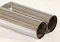 Friedrich Motorsport Endrohr 2x80mm rund scharfkantig Länge: 300mm (unbearbeitet)
