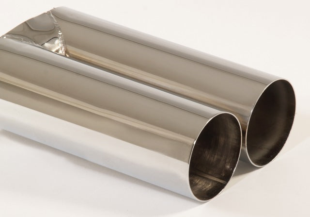 Friedrich Motorsport Endrohr 2x80mm rund scharfkantig Länge: 300mm (unbearbeitet)