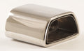 Friedrich Motorsport Endrohr 80x140 Trapez gebördelt Länge: 140mm (unbearbeitet)