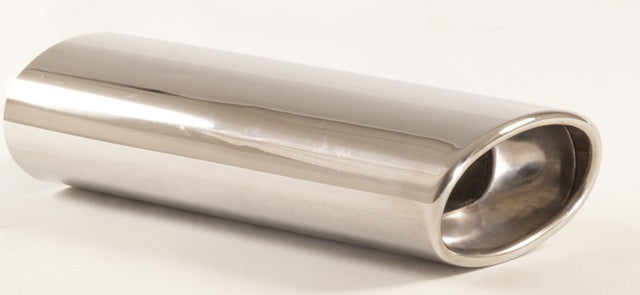 Friedrich Motorsport Endrohr 90x115 oval abgeschrägt gebördelt Länge: 360mm (unbearbeitet)