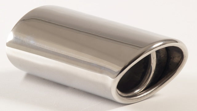 Friedrich Motorsport Endrohr 80x105 oval abgeschrägt gebördelt Länge: 360mm (unbearbeitet)
