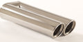 Friedrich Motorsport Endrohr 2x80mm rund gebördelt abgeschrägt Länge: 300mm (unbearbeitet)