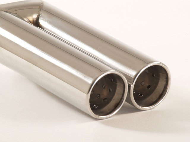 Friedrich Motorsport Endrohr 2x60mm rund gebördelt Länge: 300mm (unbearbeitet)