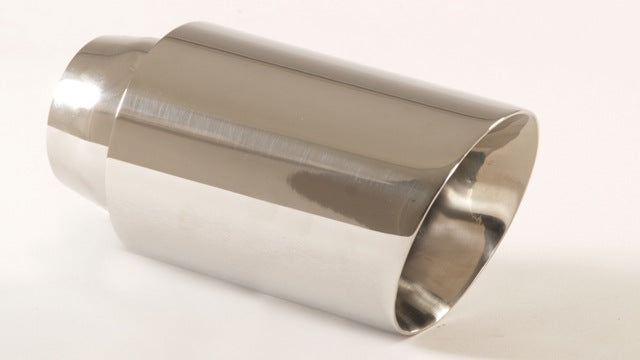 Friedrich Motorsport Endrohr 100mm rund schräg breite Kante Länge: 200mm (unbearbeitet)
