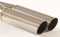 Friedrich Motorsport Endrohr 2x60mm rund scharfkantig abgeschrägt Länge: 300mm (unbearbeitet)