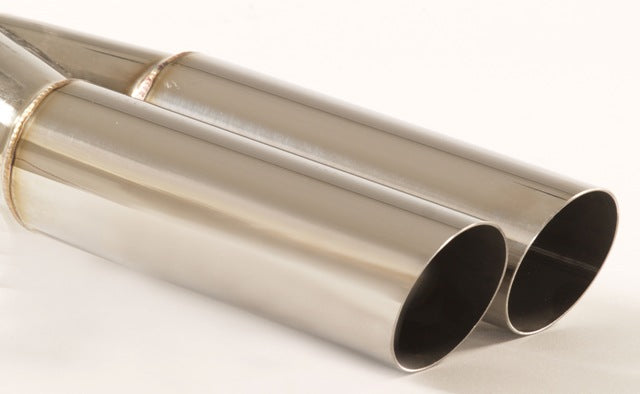 Friedrich Motorsport Endrohr 2x60mm rund scharfkantig abgeschrägt Länge: 300mm (unbearbeitet)
