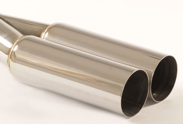 Friedrich Motorsport Endrohr 2x70mm rund scharfkantig Länge: 290mm (unbearbeitet)