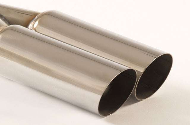 Friedrich Motorsport Endrohr 2x70mm rund scharfkantig abgeschrägt Länge: 290mm (unbearbeitet)