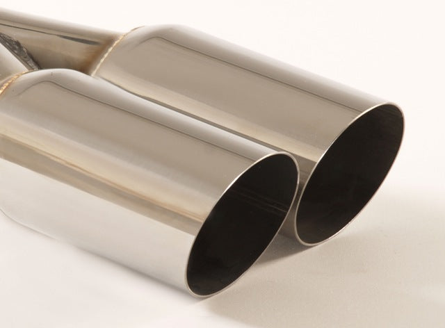 Friedrich Motorsport Endrohr 2x76mm rund scharfkantig abgeschrägt Länge: 300mm (unbearbeitet)