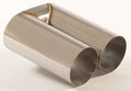 Friedrich Motorsport Endrohr 2x90mm rund scharfkantig Länge: 300mm (unbearbeitet)